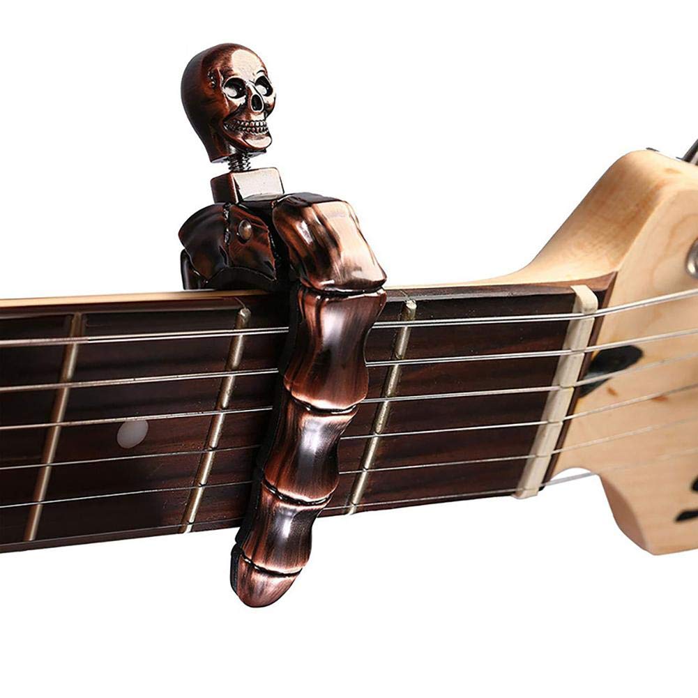 Musical Instrument In English - Guitar Capo Skull Capo for Acoustic