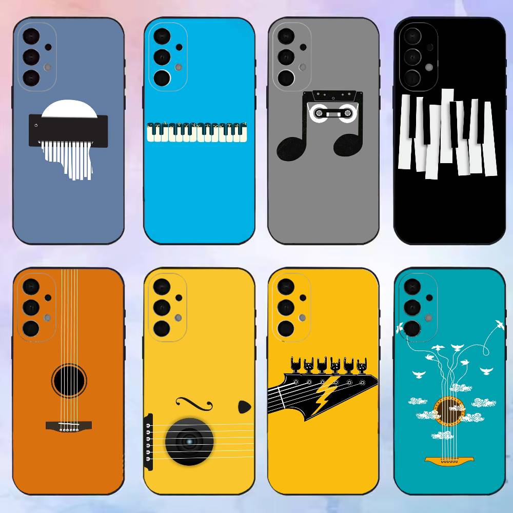 Musical Instrument Quotes - Minimal Flat Music Instrument phone Case