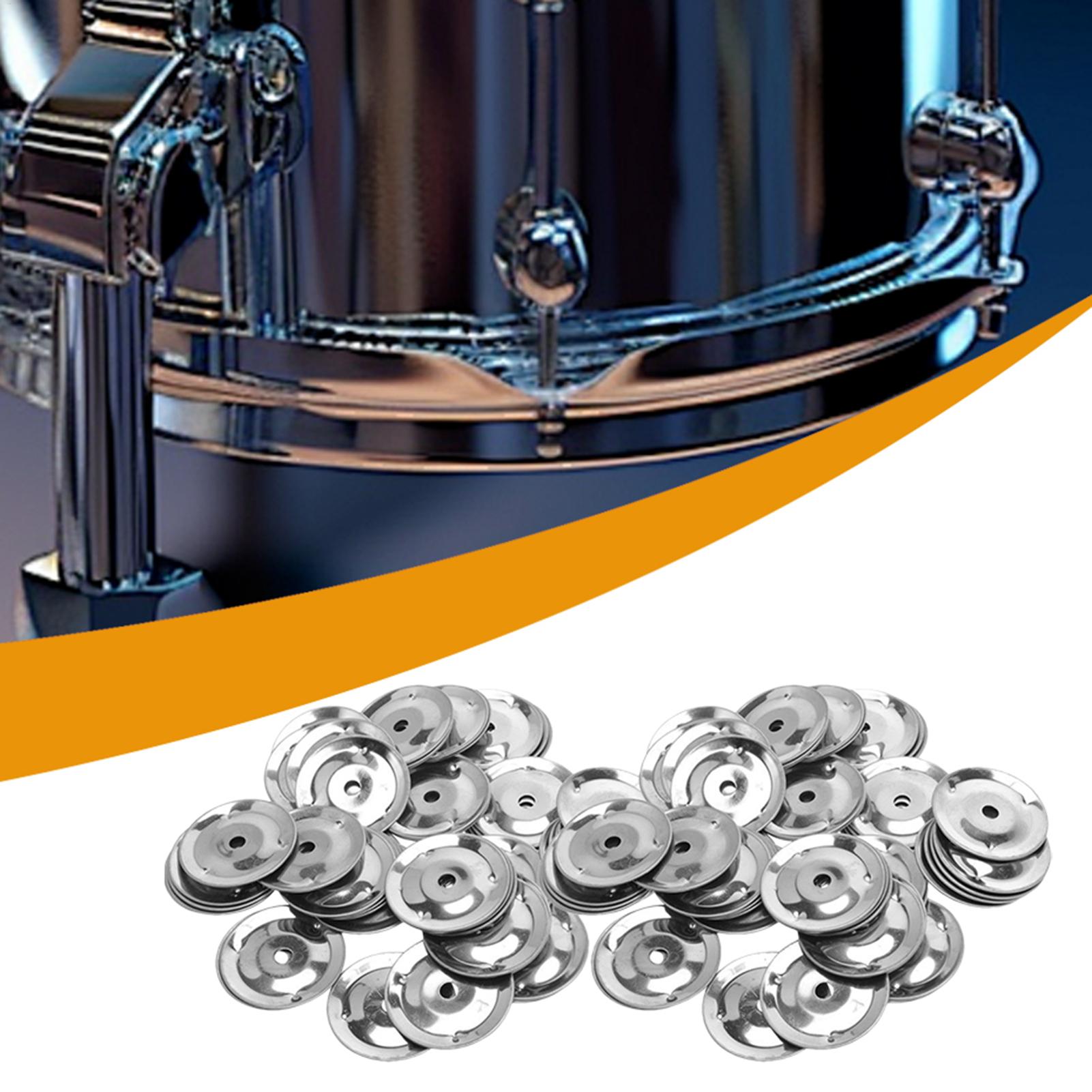 Ocean Drum Wave - 50pcs Tambourine Ring Cymbals Ching Rings