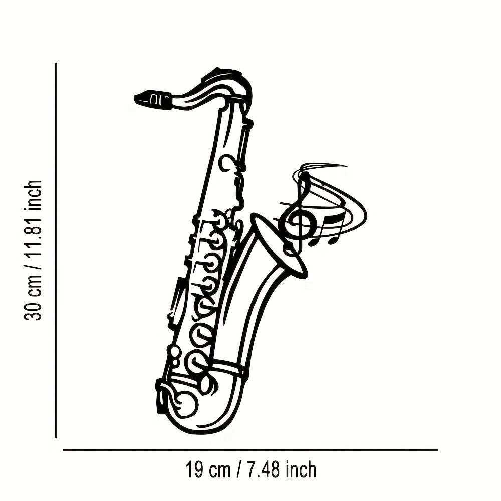 Metal Wall Art Saxophone Decor - Musical Instrument Image review and price