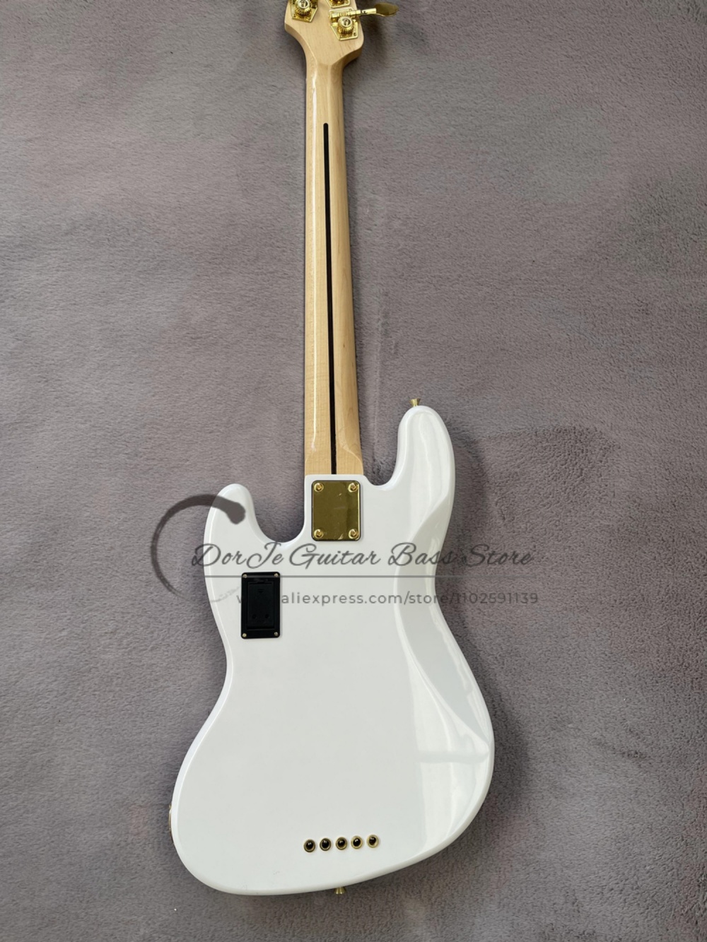 5 string white bass, golden fi - Bass Guitar Fretless review and price