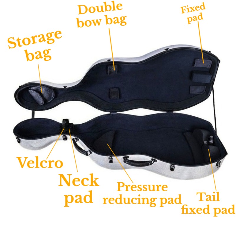 4/4 Carbon Fiber Cello Case Sc - Musical Instrument Sounds review and price