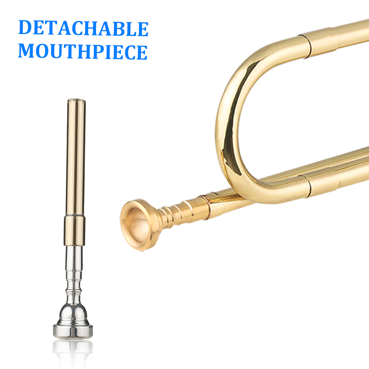 Brass C Bugle Call Gold-Plated - Musical Instrument Bugle review and price