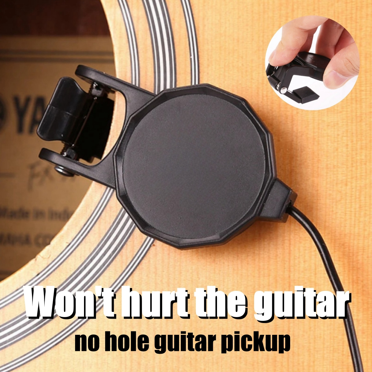 Audio Jack Clip On Pickup for  - Musical Instrument In English review and price