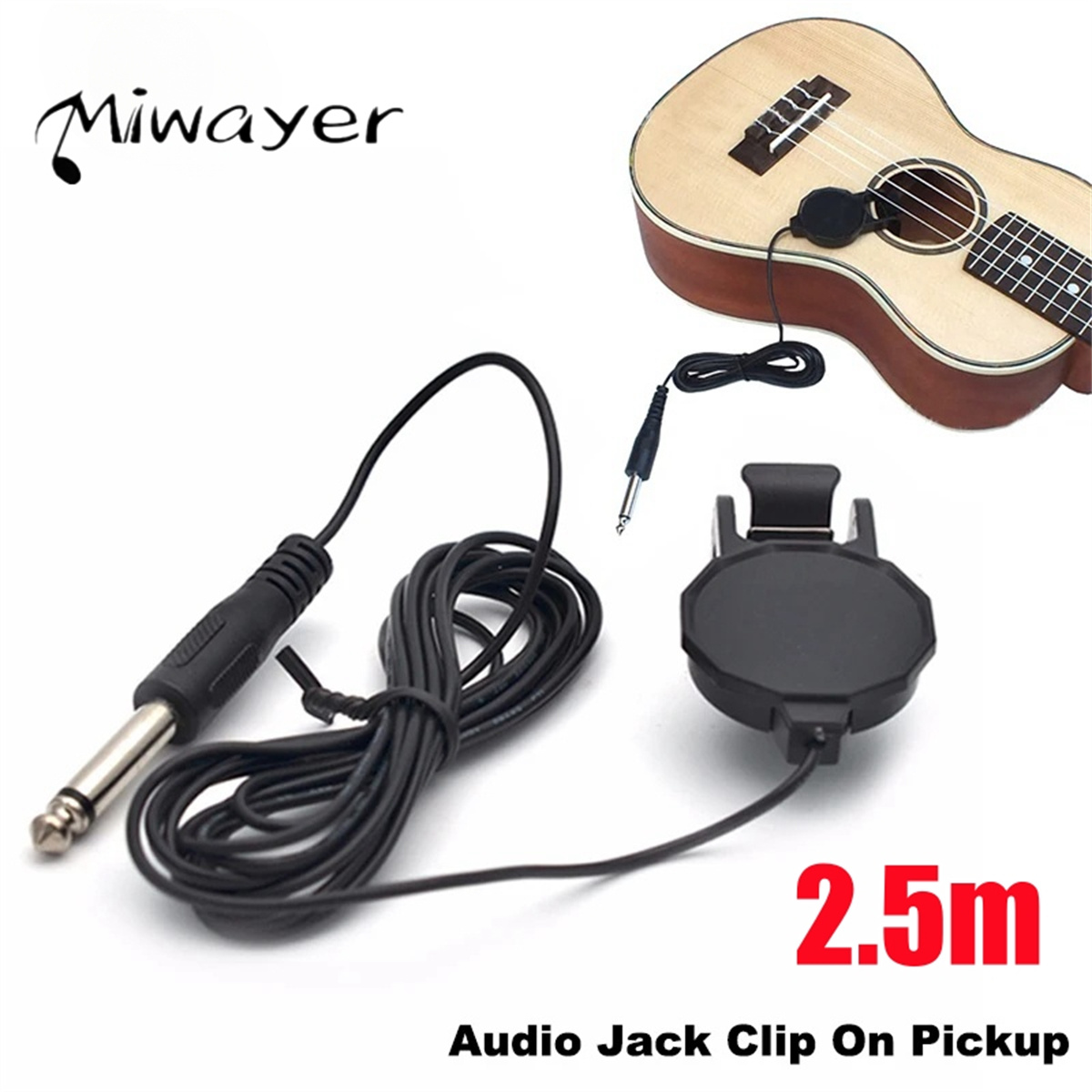 Audio Jack Clip On Pickup for  - Musical Instrument In English review and price