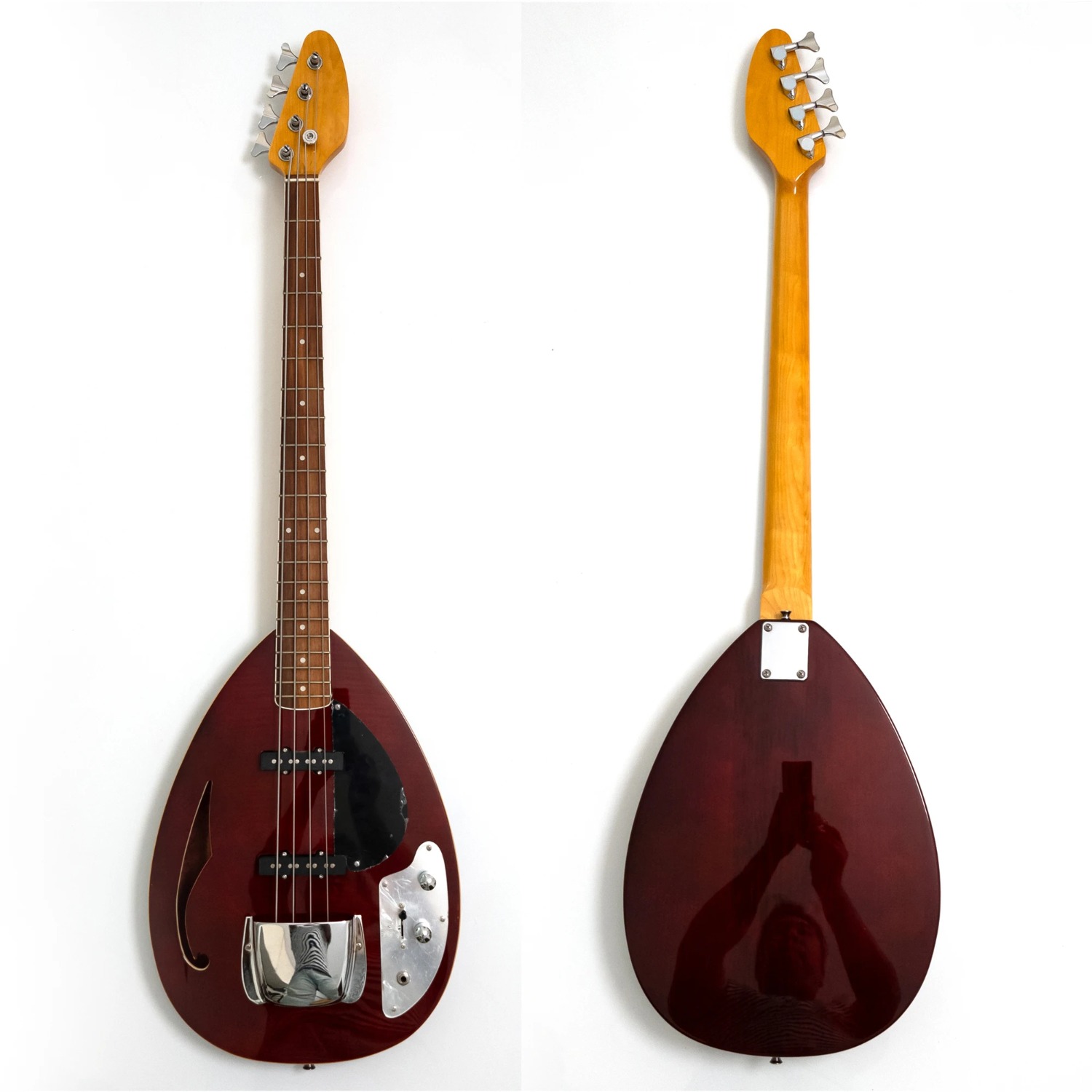 4 Strings Semi Hollow Body Ele - Bass Guitar Fretless review and price