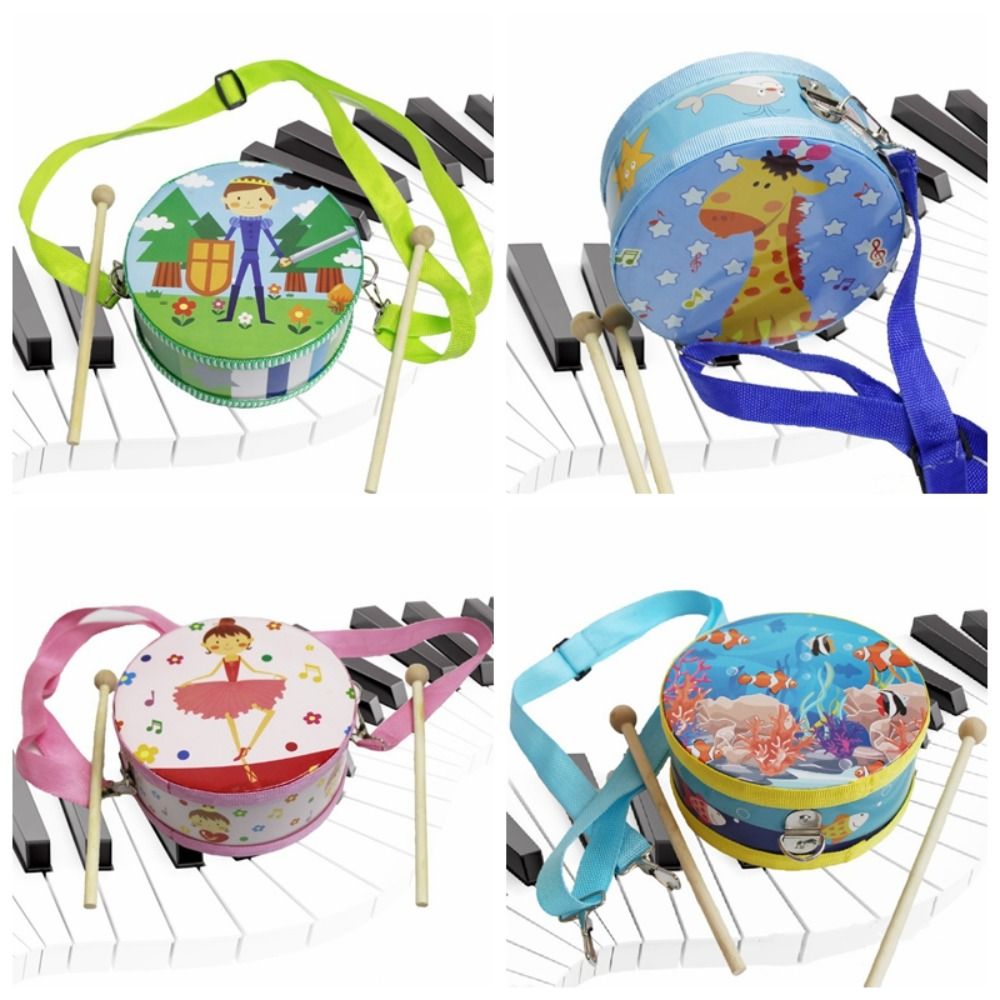 Wooden Children's Drum Double  - Musical Instrument With Hand review and price