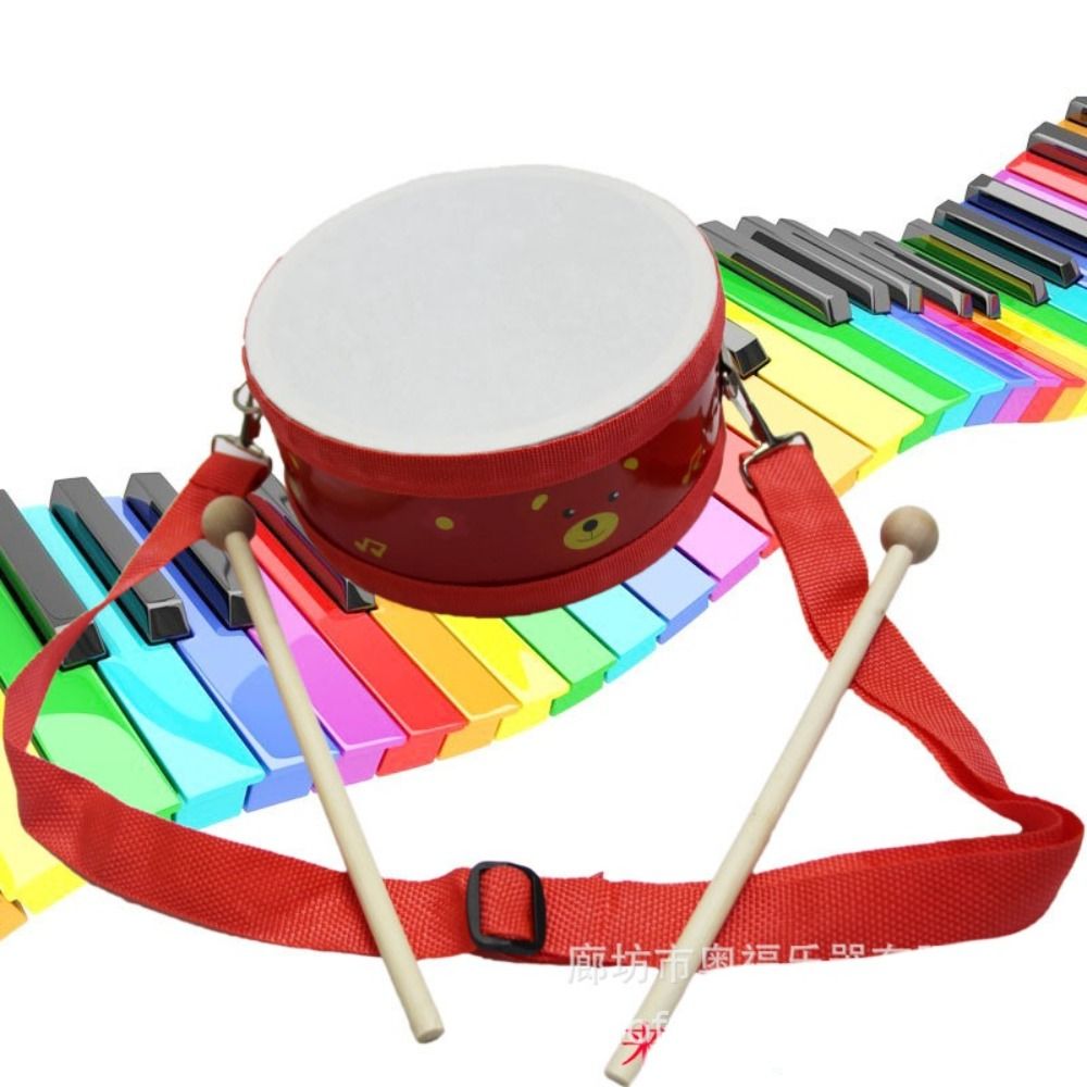 Wooden Children's Drum Double  - Musical Instrument With Hand review and price
