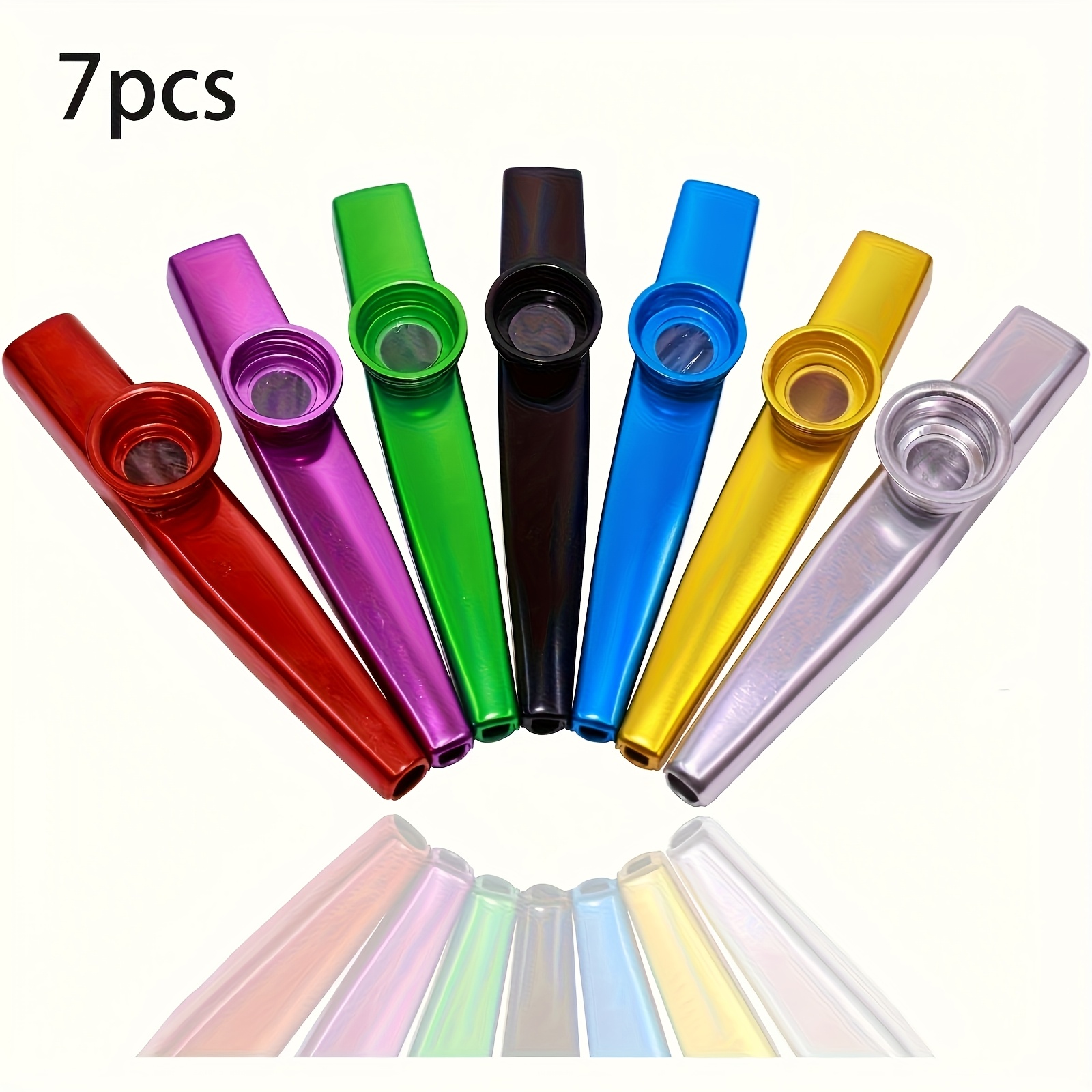 7pcs Metal Kazoos Simple Desig - Musical Instrument In English review and price