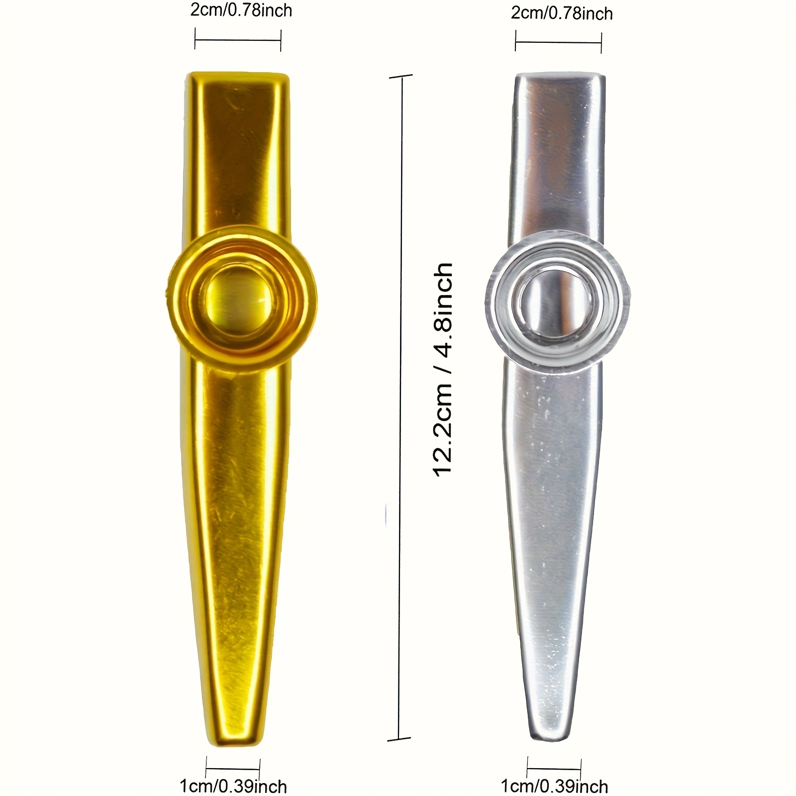 7pcs Metal Kazoos Simple Desig - Musical Instrument In English review and price