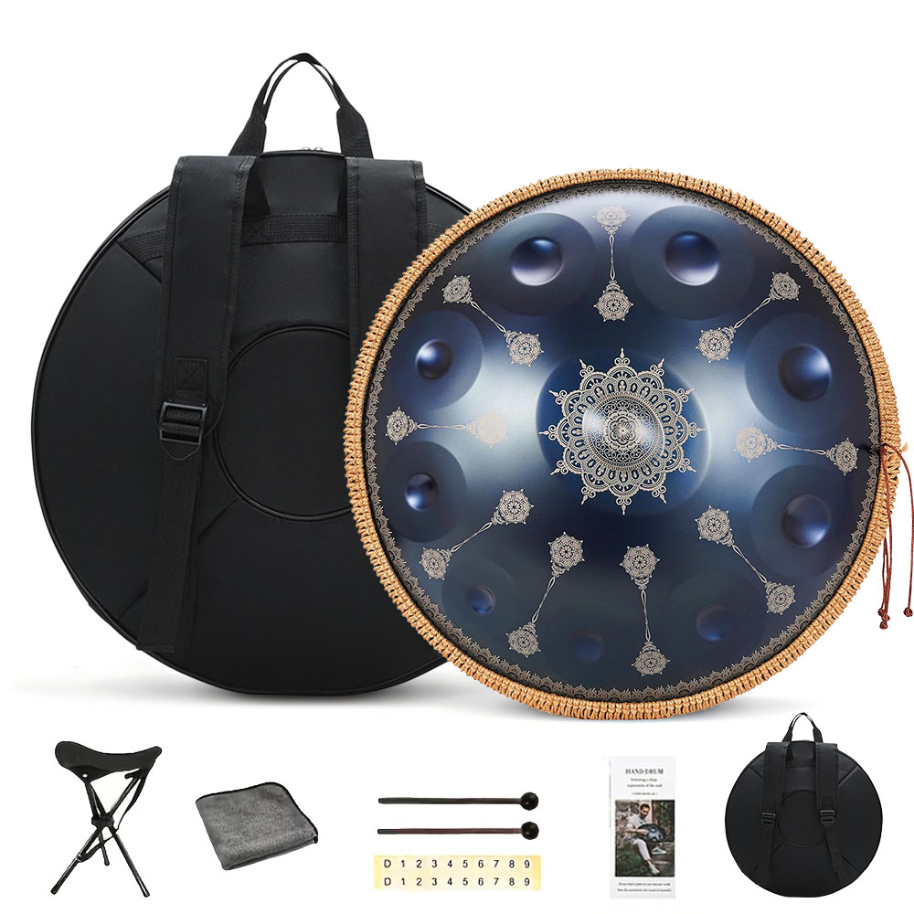 10 Notes Handpan Drum 22 Inch  - Musical Instrument With Hand review and price