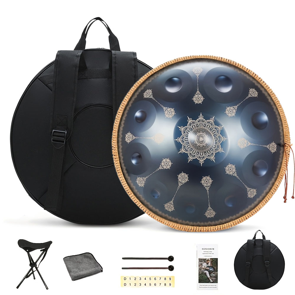 10 Notes Handpan Drum 22 Inch  - Musical Instrument With Hand review and price