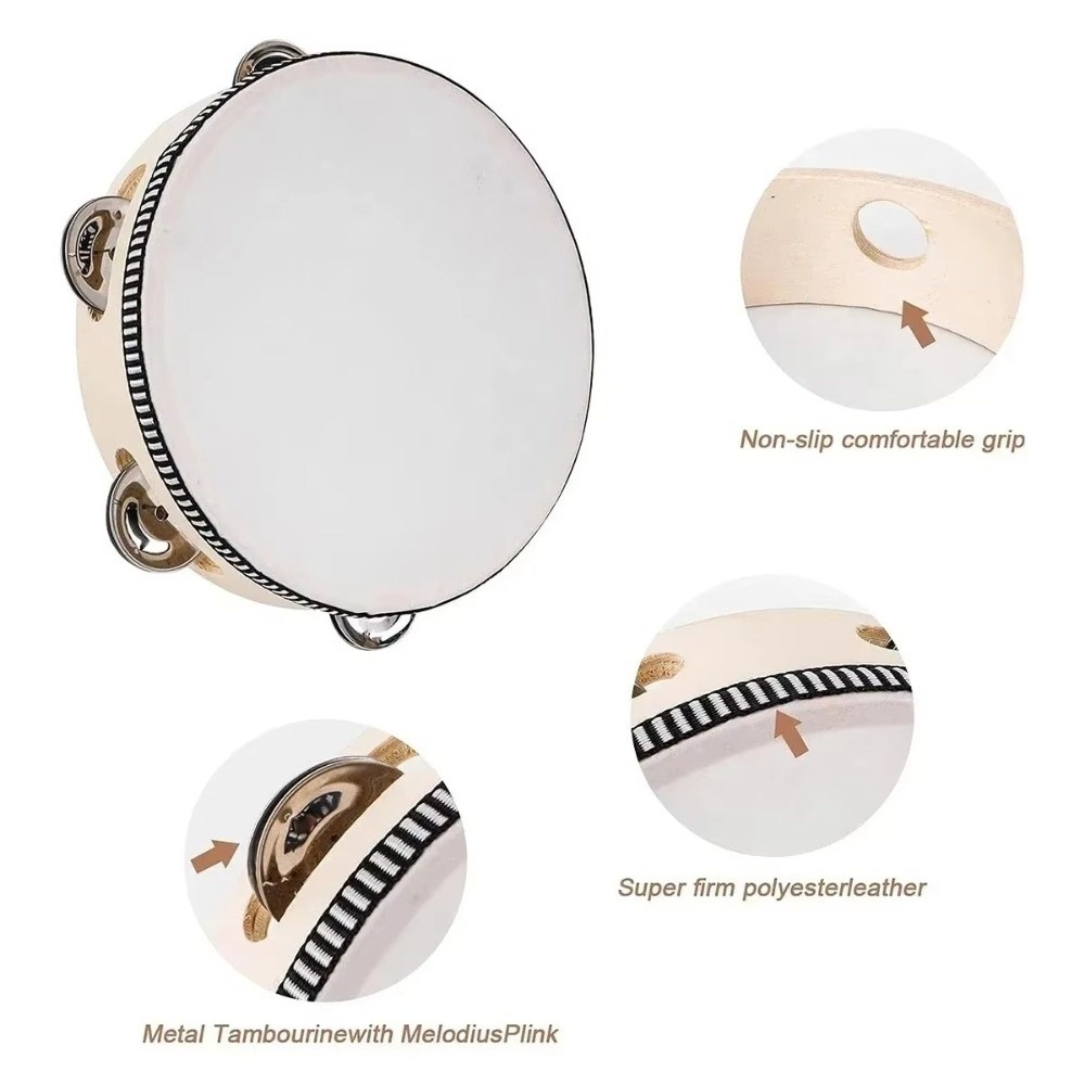 4/6/8/10 Inch Hand Held Drum W - Musical Instrument With Hand review and price