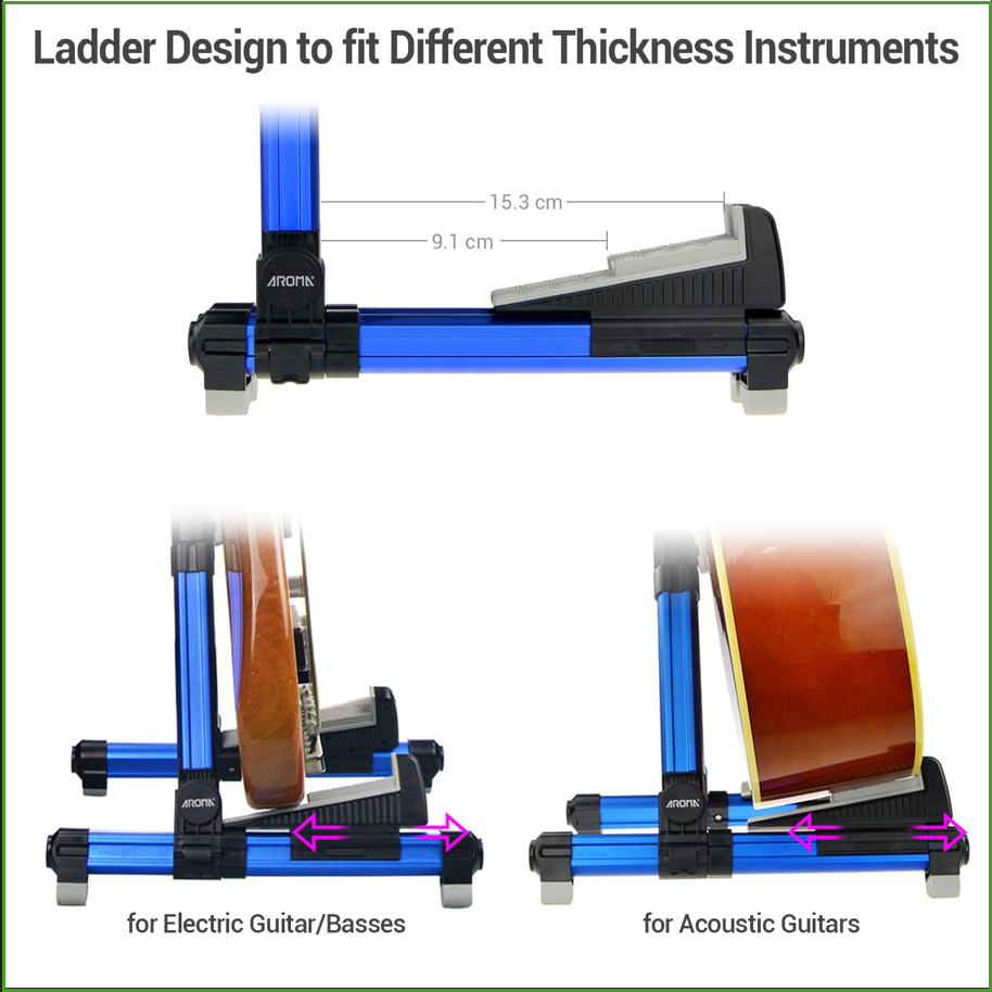 Foldable Aluminum Guitar Stand - Musical Instrument In English review and price