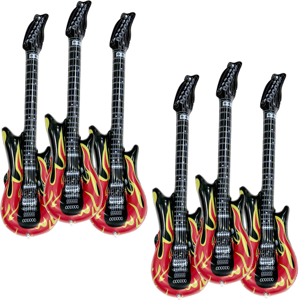 6-Piece Inflatable Flame Guita - Musical Instruments Game review and price