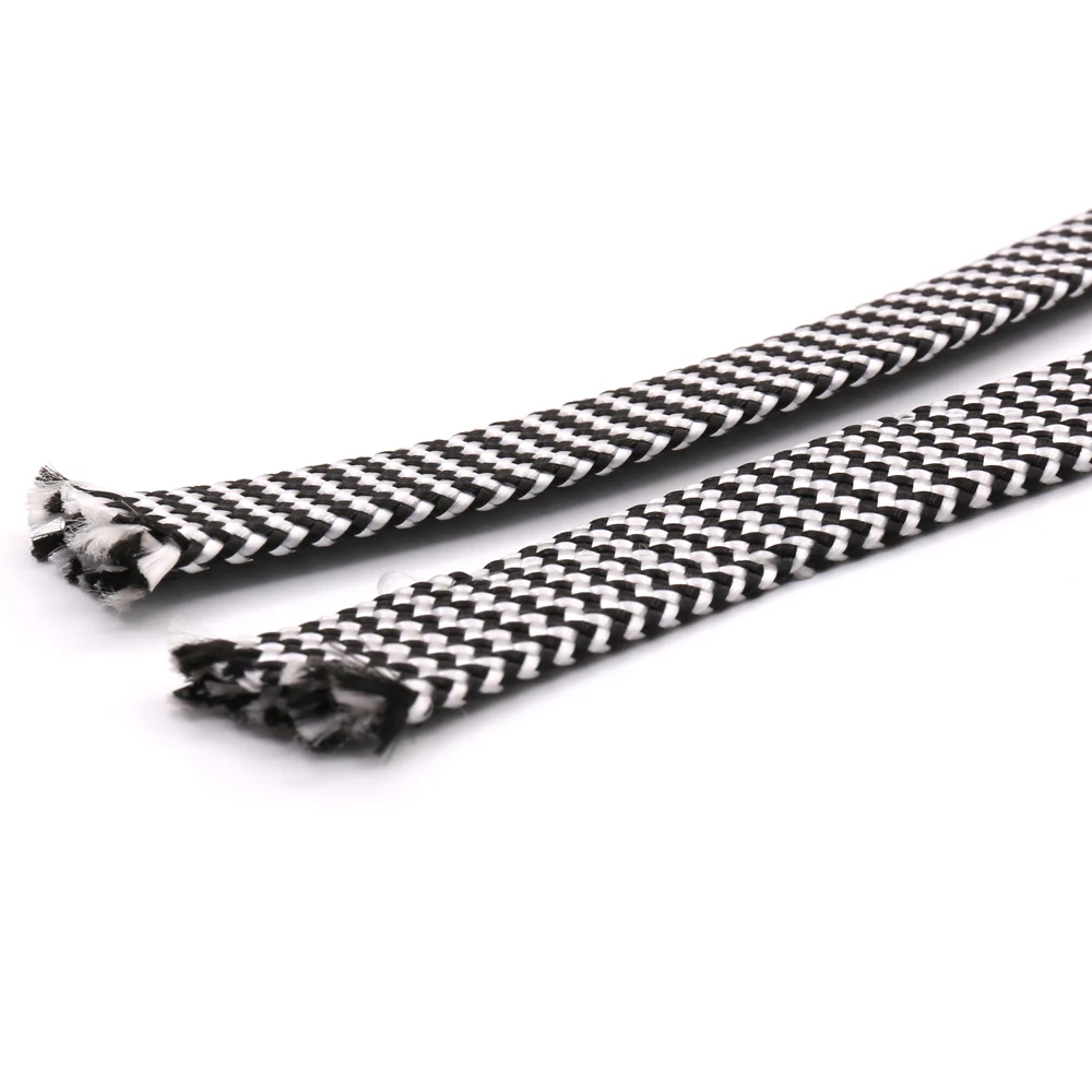 10M PP Braided Sleeving White  - Musical Instrument Image review and price