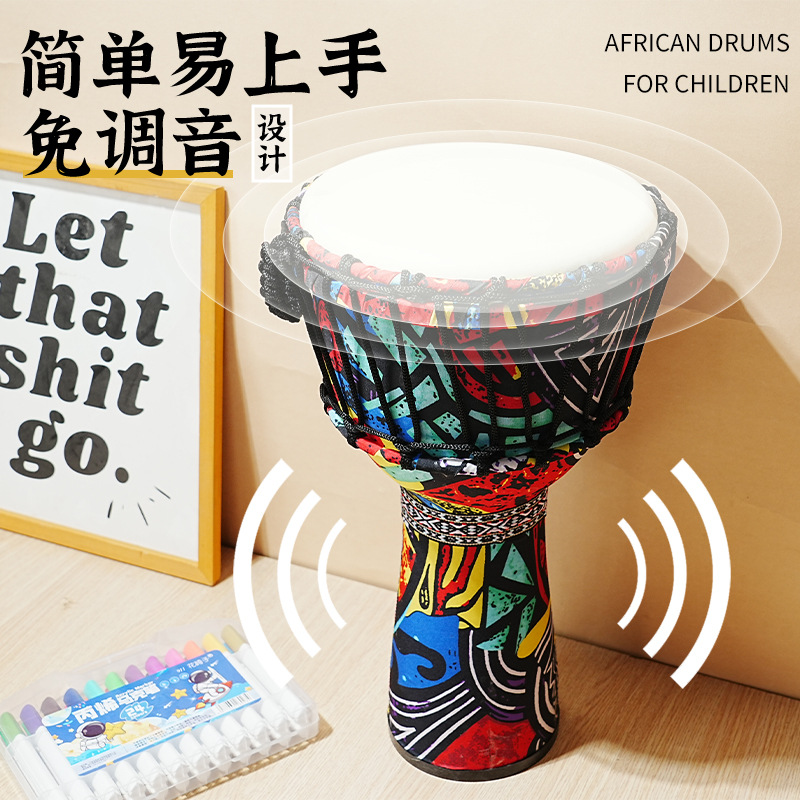 PVC African drum sheepskin 8 i - Musical Instrument With Hand review and price