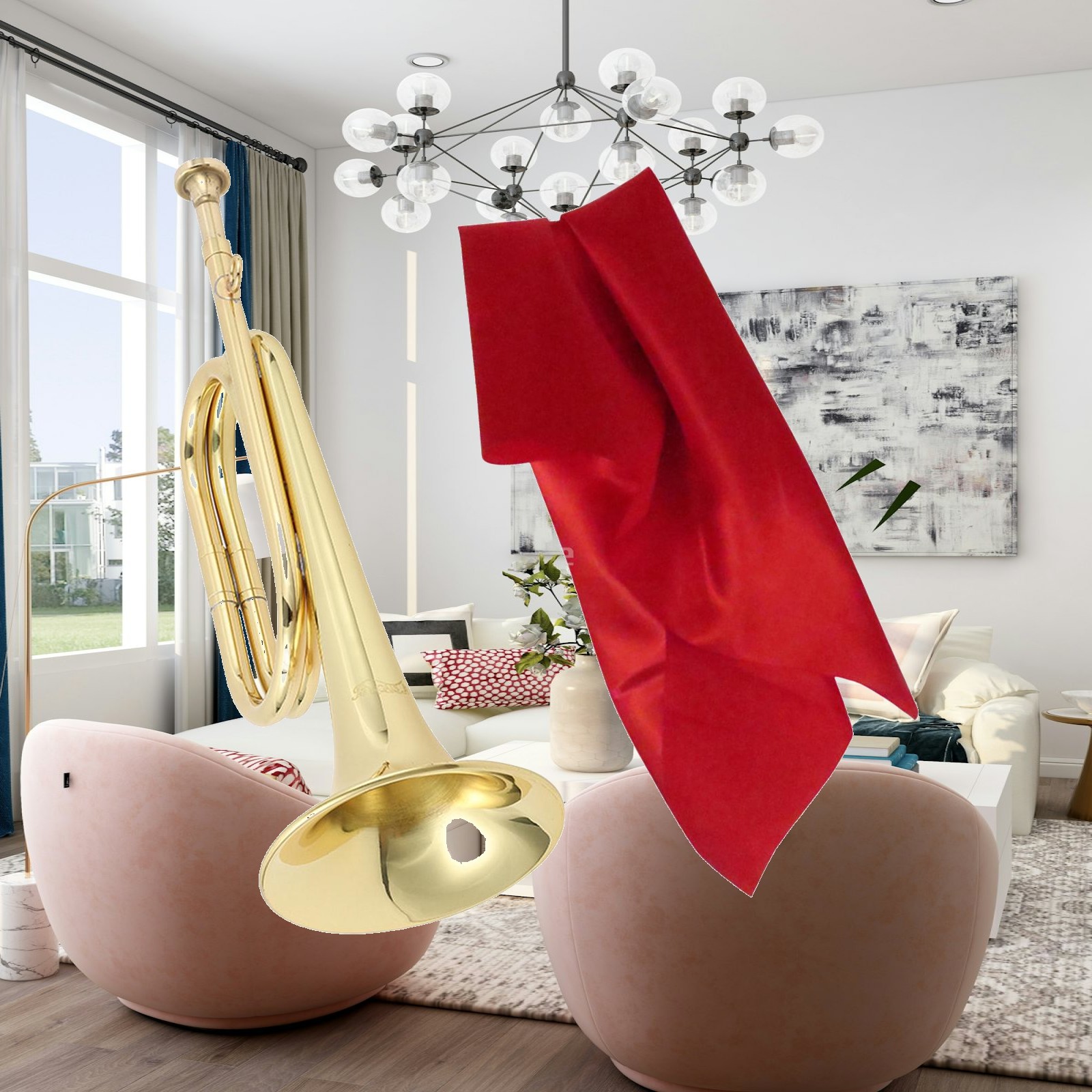Mini Brass Instrument Trumpet  - Musical Instrument Bugle review and price