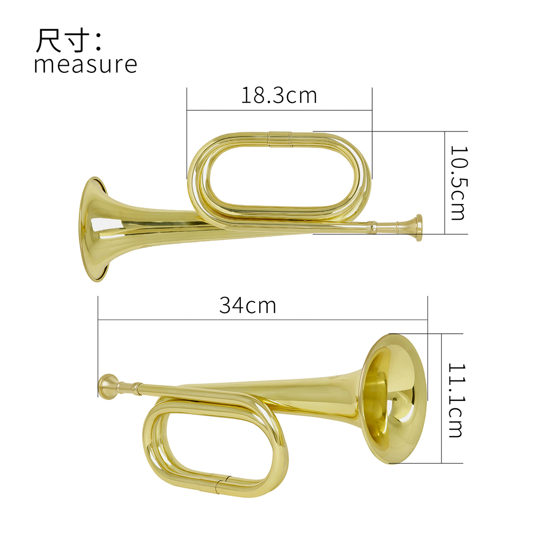 M MBAT Bugle Call Trumpet Bras - Musical Instrument Bugle review and price