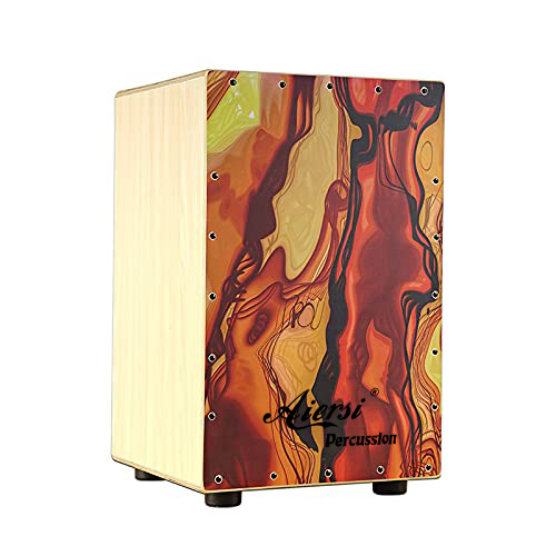 Colour Wood Hand Cajon Box Dru - Musical Instrument With Hand review and price