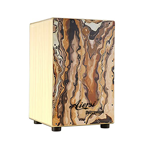 Colour Wood Hand Cajon Box Dru - Musical Instrument With Hand review and price