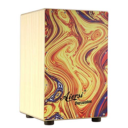 Colour Wood Hand Cajon Box Dru - Musical Instrument With Hand review and price